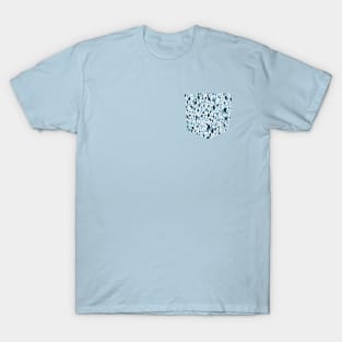 Pocket - Dots Lightheart Blue T-Shirt